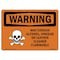 Signmission Safety Sign, OSHA WARNING, 7" Height, Rigid Plastic, May Contain Alcohol Vinegar, Landscape OS-WS-P-710-L-12244 - alternate 1